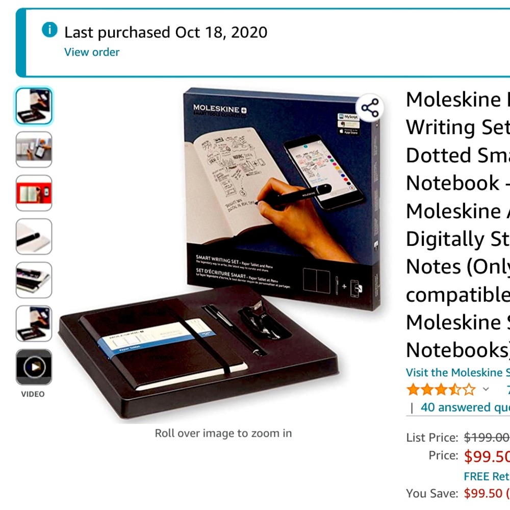Moleskine Smart Writing Set + Case